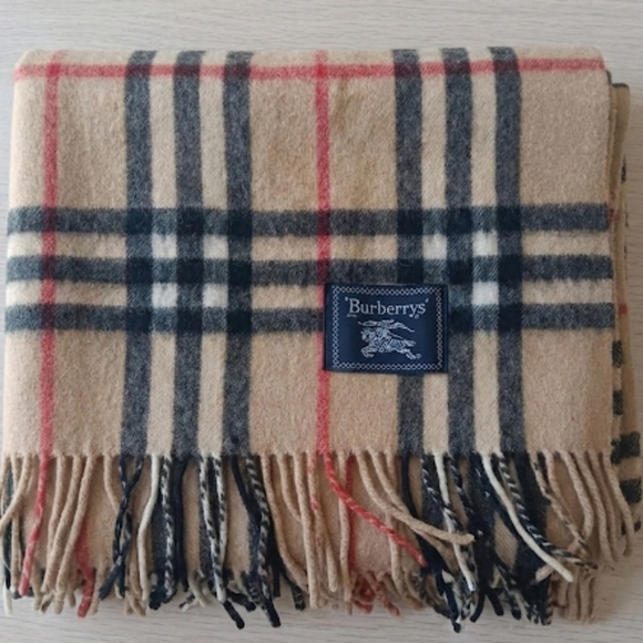 Burberrys Nova Check Wool Shawl Blanket Scarf Wrap ✨ - Picture 4 of 9